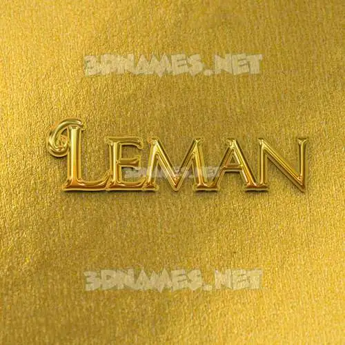 leman in All Gold style - 3D name wallpaper leman in All Gold style - 3D name wallpaper