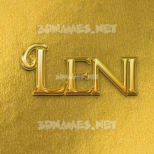 leni in All Gold style - 3D name wallpaper leni in All Gold style - 3D name wallpaper