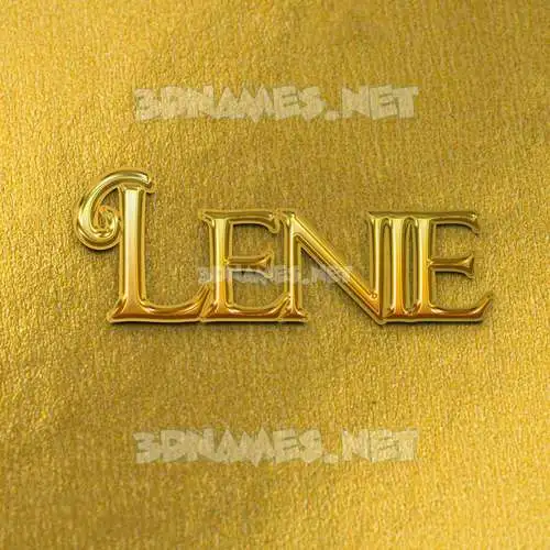 lenie in All Gold style - 3D name wallpaper lenie in All Gold style - 3D name wallpaper