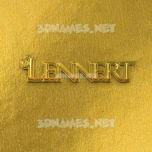 lennert in All Gold style - 3D name wallpaper lennert in All Gold style - 3D name wallpaper