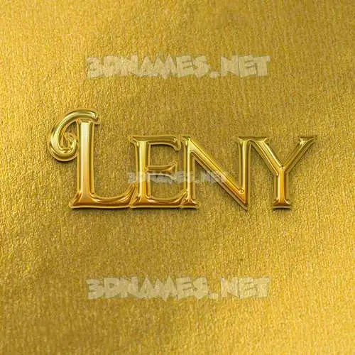 leny in All Gold style - 3D name wallpaper leny in All Gold style - 3D name wallpaper