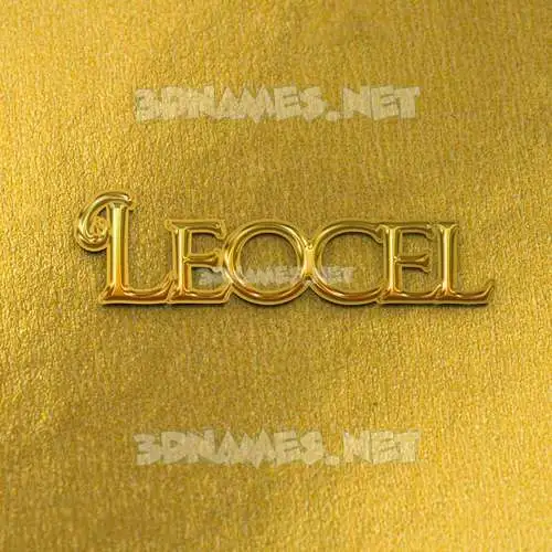leocel in All Gold style - 3D name wallpaper leocel in All Gold style - 3D name wallpaper