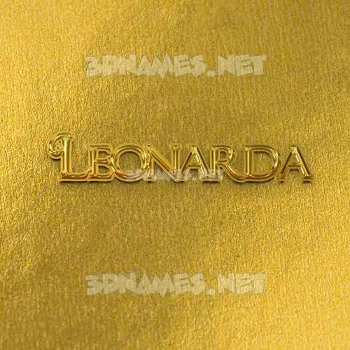 leonarda in All Gold style - 3D name wallpaper leonarda in All Gold style - 3D name wallpaper