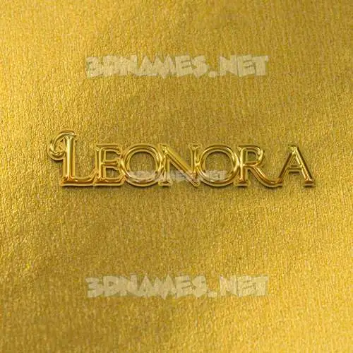 leonora in All Gold style - 3D name wallpaper leonora in All Gold style - 3D name wallpaper