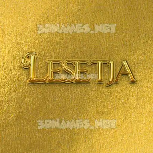 lesetja in All Gold style - 3D name wallpaper lesetja in All Gold style - 3D name wallpaper