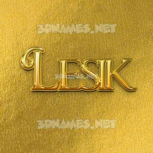 lesik in All Gold style - 3D name wallpaper lesik in All Gold style - 3D name wallpaper