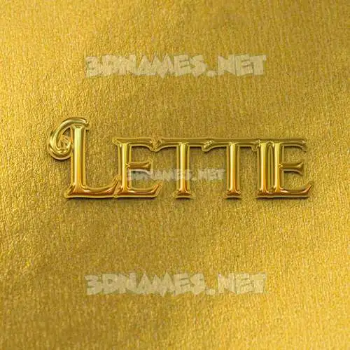 lettie in All Gold style - 3D name wallpaper lettie in All Gold style - 3D name wallpaper
