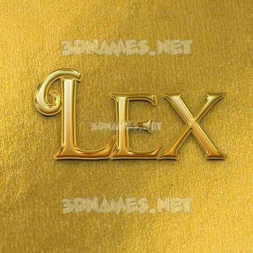 lex in All Gold style - 3D name wallpaper lex in All Gold style - 3D name wallpaper