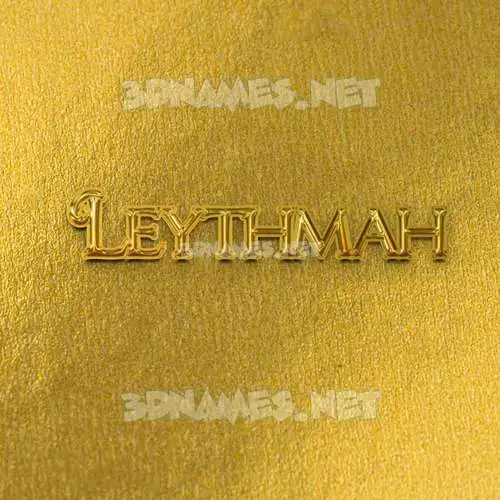 leythmah in All Gold style - 3D name wallpaper leythmah in All Gold style - 3D name wallpaper