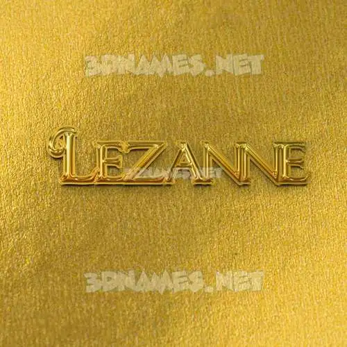 lezanne in All Gold style - 3D name wallpaper lezanne in All Gold style - 3D name wallpaper