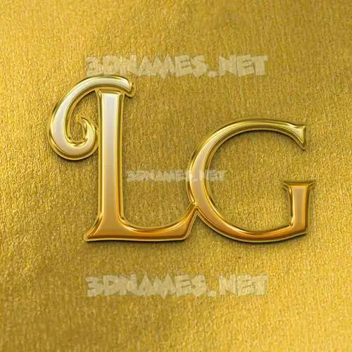 lg in All Gold style - 3D name wallpaper lg in All Gold style - 3D name wallpaper