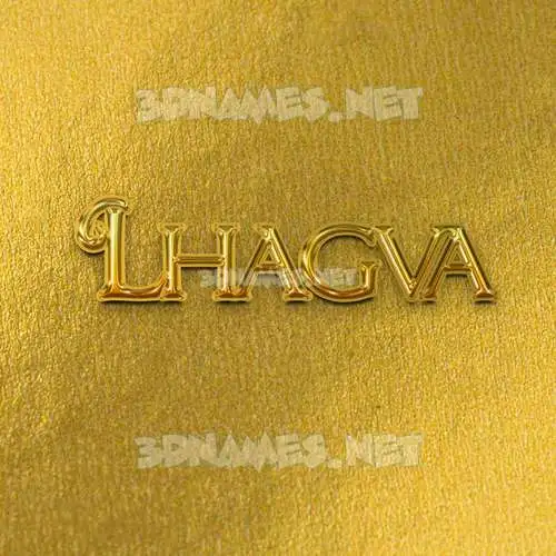 lhagva in All Gold style - 3D name wallpaper lhagva in All Gold style - 3D name wallpaper