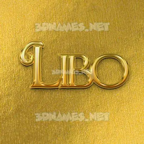 libo in All Gold style - 3D name wallpaper libo in All Gold style - 3D name wallpaper