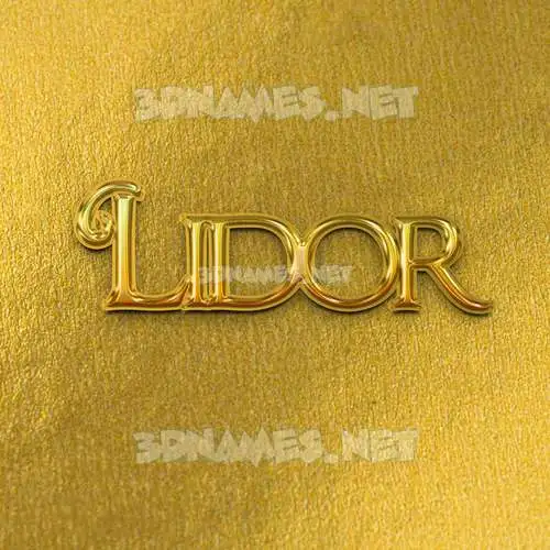 lidor in All Gold style - 3D name wallpaper lidor in All Gold style - 3D name wallpaper