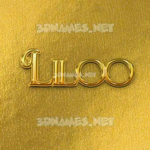 liloo in All Gold style - 3D name wallpaper liloo in All Gold style - 3D name wallpaper