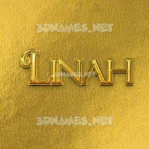 linah in All Gold style - 3D name wallpaper linah in All Gold style - 3D name wallpaper