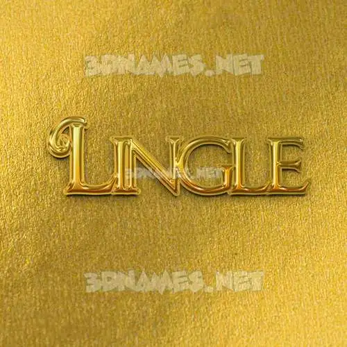 lingle in All Gold style - 3D name wallpaper lingle in All Gold style - 3D name wallpaper