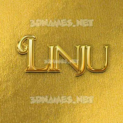 linju in All Gold style - 3D name wallpaper linju in All Gold style - 3D name wallpaper
