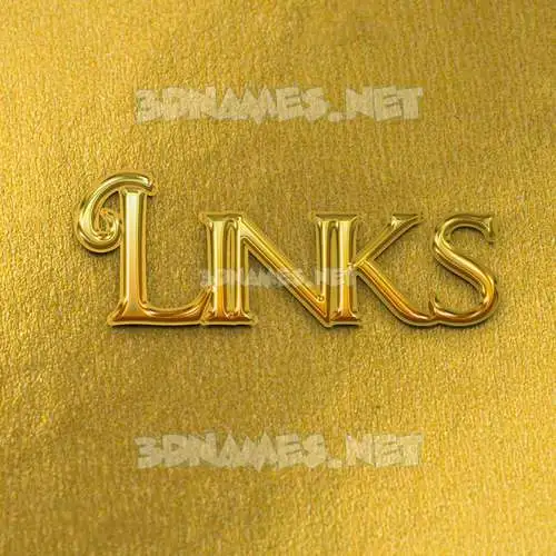 links in All Gold style - 3D name wallpaper links in All Gold style - 3D name wallpaper