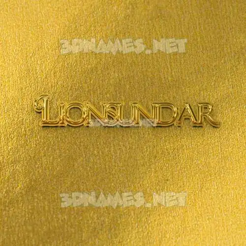 lionsundar in All Gold style - 3D name wallpaper lionsundar in All Gold style - 3D name wallpaper