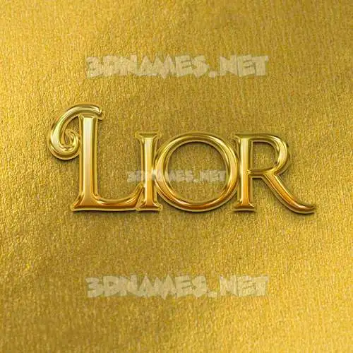 lior in All Gold style - 3D name wallpaper lior in All Gold style - 3D name wallpaper