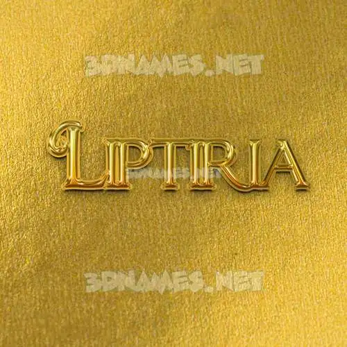 liptiria in All Gold style - 3D name wallpaper liptiria in All Gold style - 3D name wallpaper