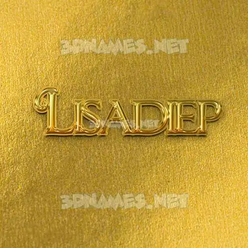 lisadiep in All Gold style - 3D name wallpaper lisadiep in All Gold style - 3D name wallpaper