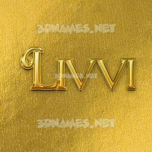 livvi in All Gold style - 3D name wallpaper livvi in All Gold style - 3D name wallpaper