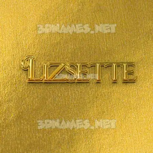 lizsette in All Gold style - 3D name wallpaper lizsette in All Gold style - 3D name wallpaper