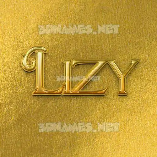 lizy in All Gold style - 3D name wallpaper lizy in All Gold style - 3D name wallpaper