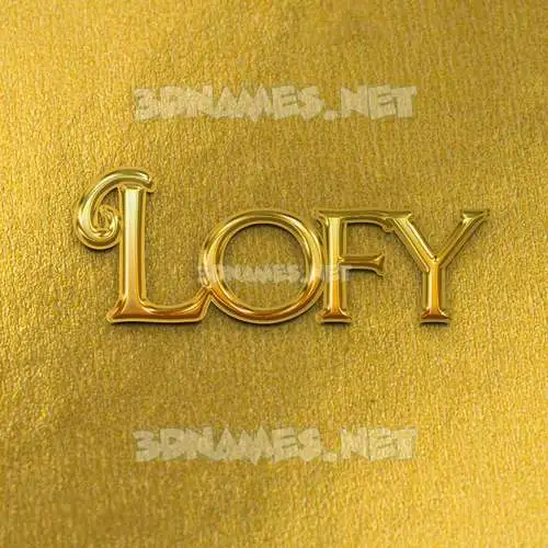 lofy in All Gold style - 3D name wallpaper lofy in All Gold style - 3D name wallpaper