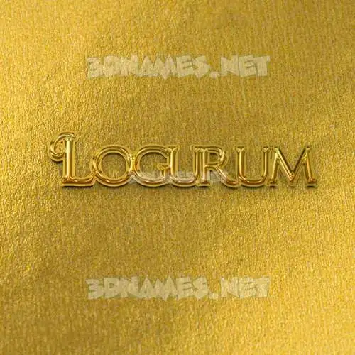logurum in All Gold style - 3D name wallpaper logurum in All Gold style - 3D name wallpaper