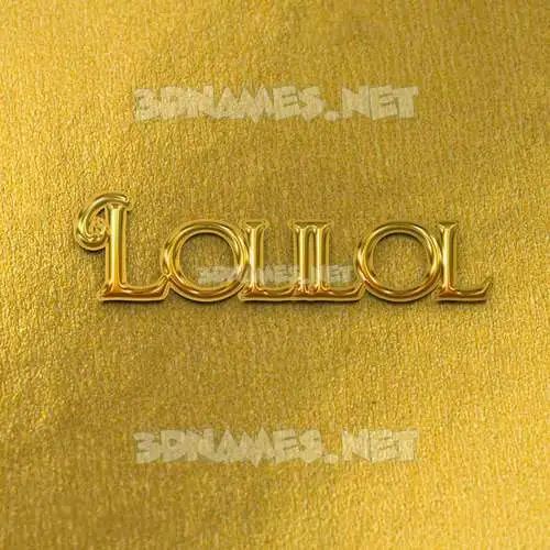lolilol in All Gold style - 3D name wallpaper lolilol in All Gold style - 3D name wallpaper