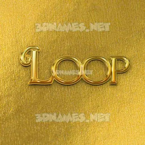 loop in All Gold style - 3D name wallpaper loop in All Gold style - 3D name wallpaper