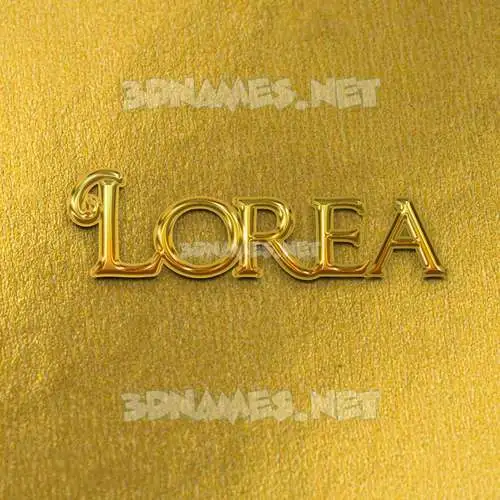 lorea in All Gold style - 3D name wallpaper lorea in All Gold style - 3D name wallpaper