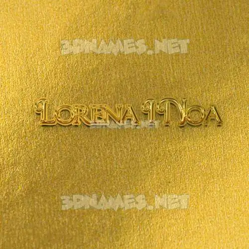 lorena i noa in All Gold style - 3D name wallpaper lorena i noa in All Gold style - 3D name wallpaper