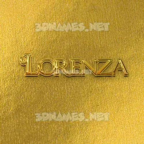 lorenza in All Gold style - 3D name wallpaper lorenza in All Gold style - 3D name wallpaper