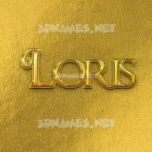 loris in All Gold style - 3D name wallpaper loris in All Gold style - 3D name wallpaper