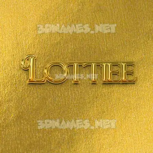 lottiee in All Gold style - 3D name wallpaper lottiee in All Gold style - 3D name wallpaper