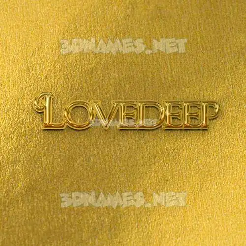 lovedeep in All Gold style - 3D name wallpaper lovedeep in All Gold style - 3D name wallpaper