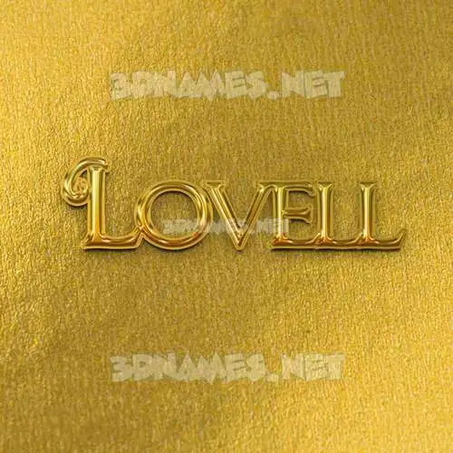 lovell in All Gold style - 3D name wallpaper lovell in All Gold style - 3D name wallpaper