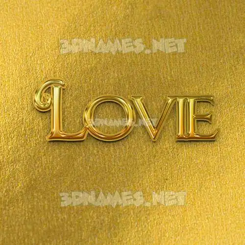 lovie in All Gold style - 3D name wallpaper lovie in All Gold style - 3D name wallpaper