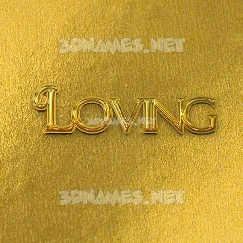 loving in All Gold style - 3D name wallpaper loving in All Gold style - 3D name wallpaper