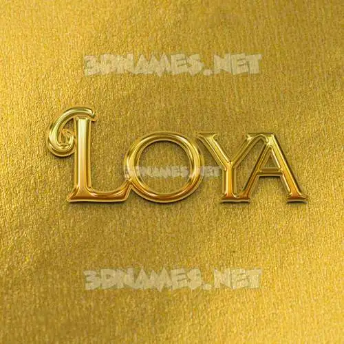 loya in All Gold style - 3D name wallpaper loya in All Gold style - 3D name wallpaper