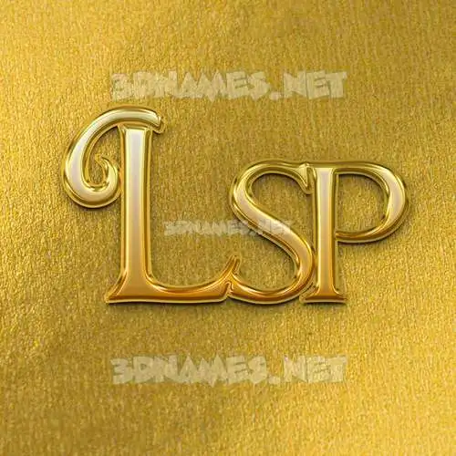 lsp in All Gold style - 3D name wallpaper lsp in All Gold style - 3D name wallpaper