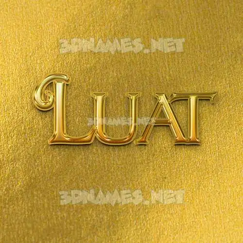 luat in All Gold style - 3D name wallpaper luat in All Gold style - 3D name wallpaper