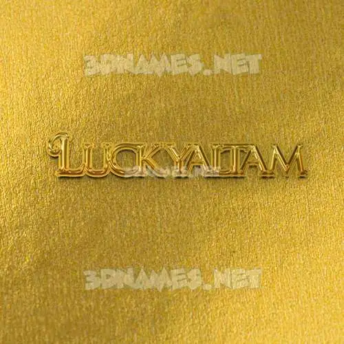 luckyaltam in All Gold style - 3D name wallpaper luckyaltam in All Gold style - 3D name wallpaper