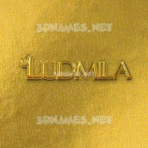 ludmila in All Gold style - 3D name wallpaper ludmila in All Gold style - 3D name wallpaper