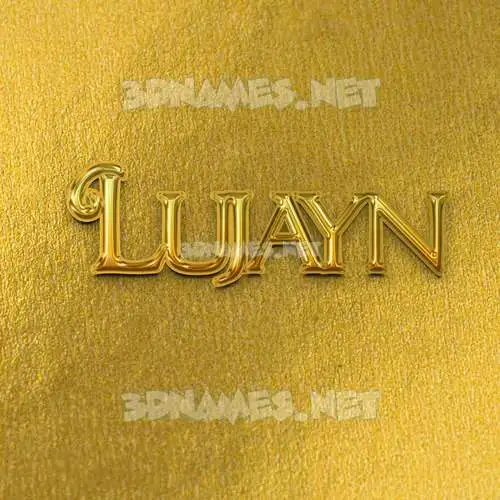 lujayn in All Gold style - 3D name wallpaper lujayn in All Gold style - 3D name wallpaper