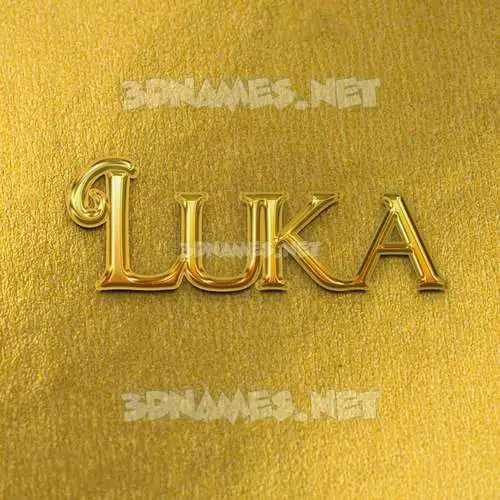luka in All Gold style - 3D name wallpaper luka in All Gold style - 3D name wallpaper